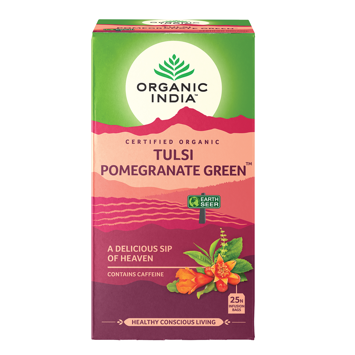 Organic India Pomegranate Green x 25 Tea Bag