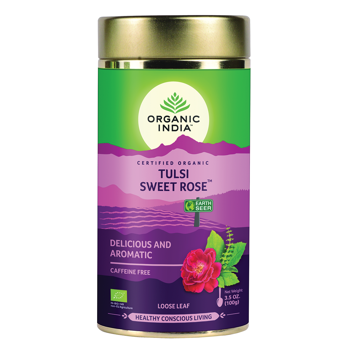 Organic India Sweet Rose Loose Leaf 100g