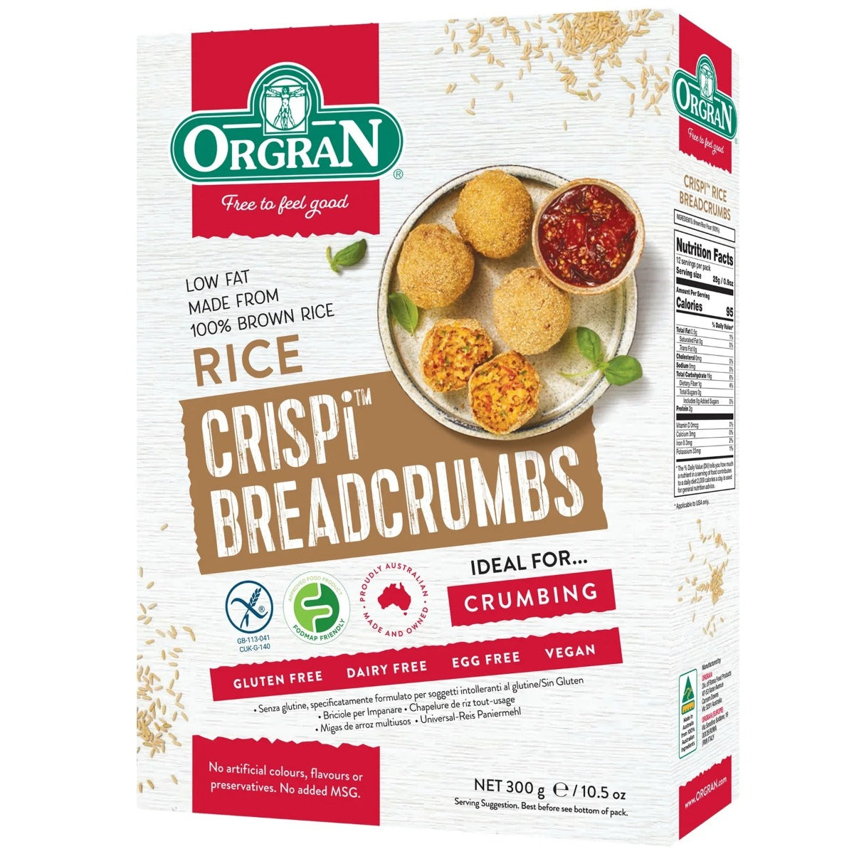 Orgran Breadcrumbs Crispi Rice