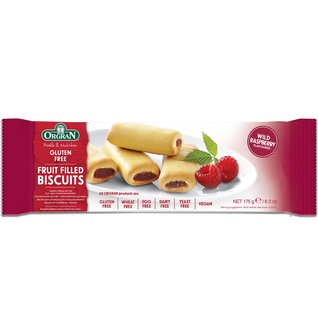 Gluten Free Biscuit Wild Raspberry Fruit 175g