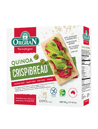 Orgran Gluten Free Crispibread Quinoa 125g