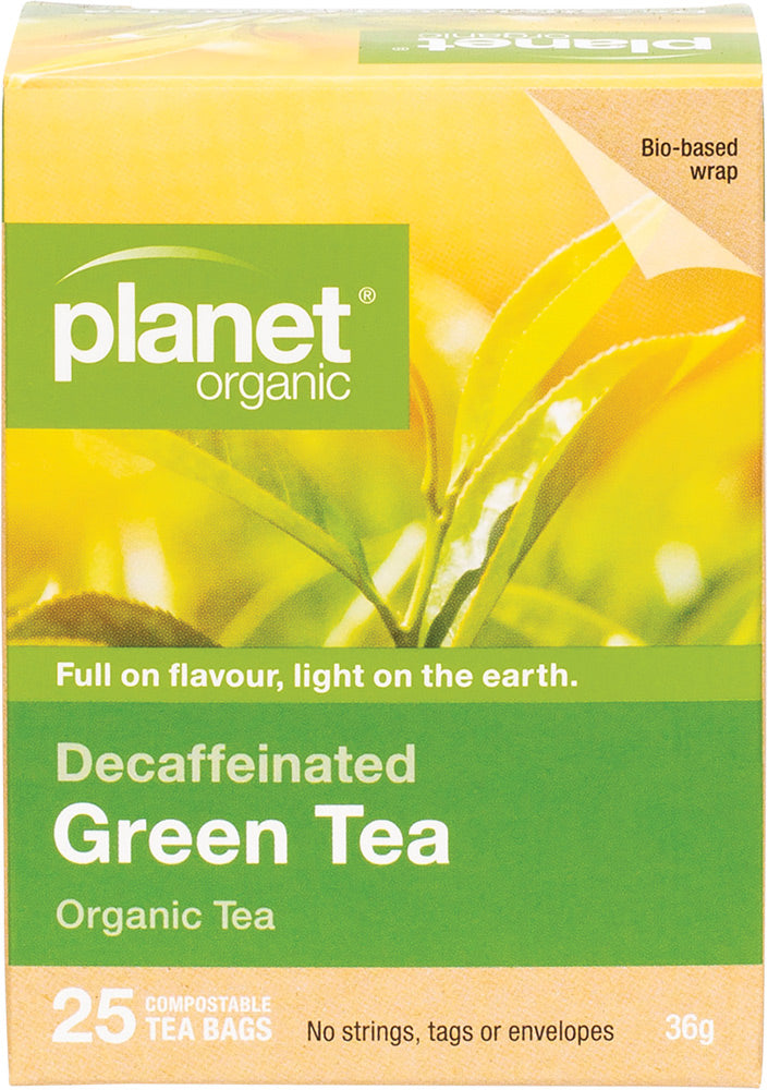 Planet Organic Herbal Tea Bag Decaffeinated Green Tea 25