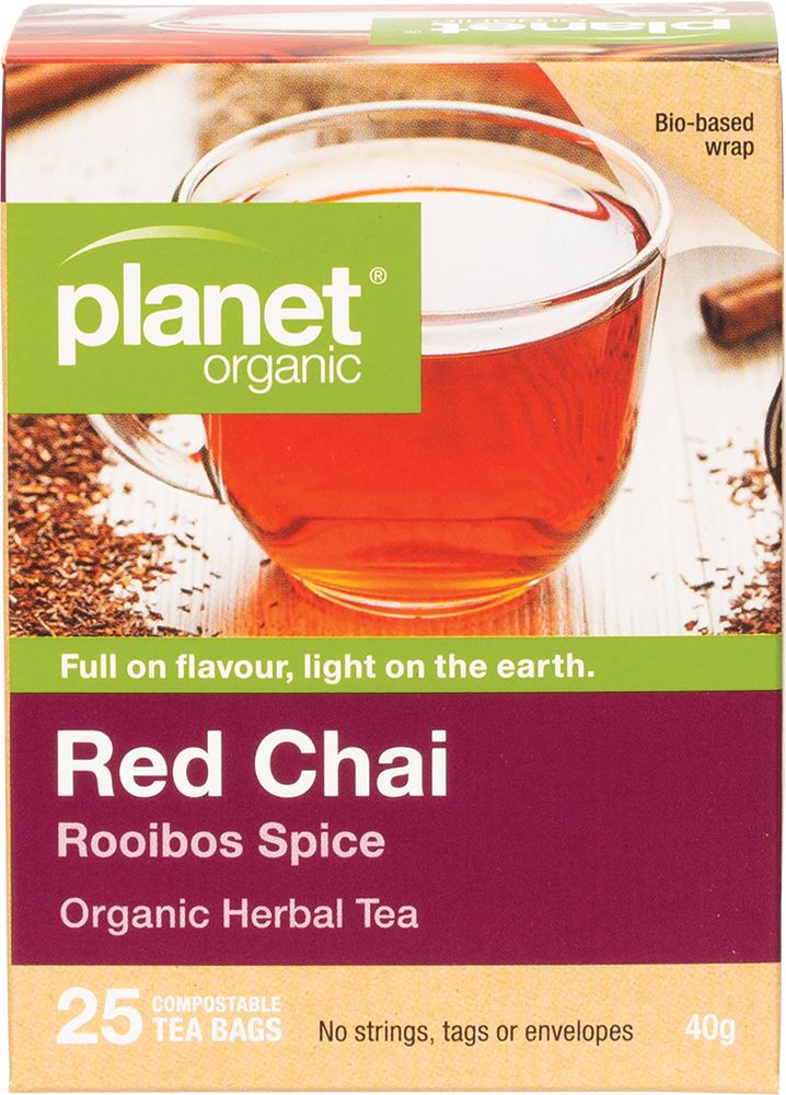 Planet Organic Herbal Tea Bag Red Chai 25