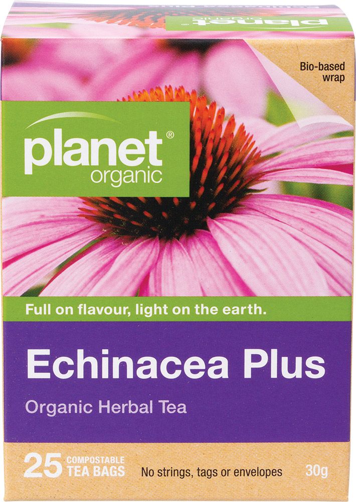 Planet Organic Herbal Tea Bag Echinacea Plus 25