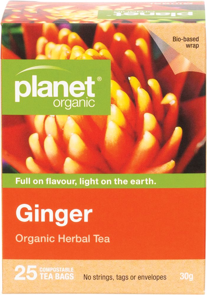 Planet Organic Herbal Tea Bag Ginger 25