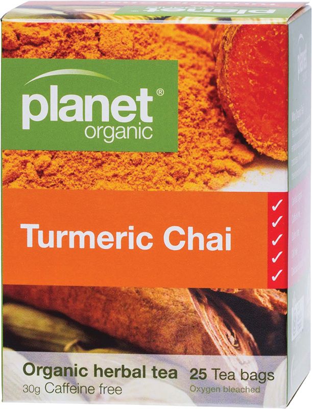 Planet Organic Herbal Tea Bag Turmeric Chai 25