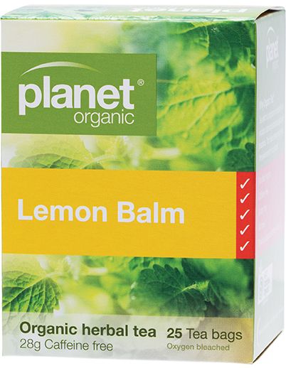 Planet Organic Herbal Tea Bag Lemon Balm 25g