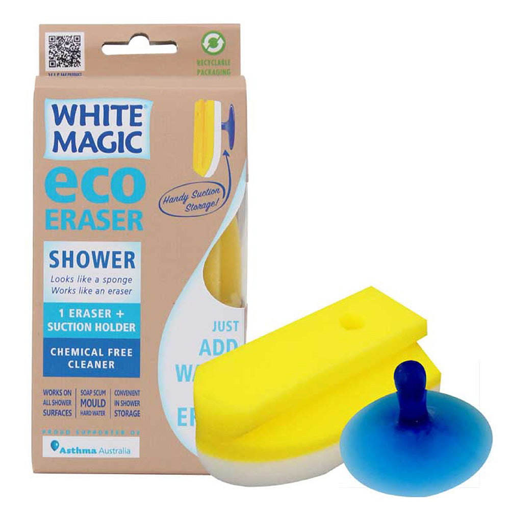 Eraser Sponge Shower w/Suction 1Pk