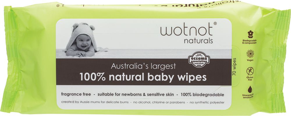 Baby Wipes Alcohol Free 100% Biodegradable 70