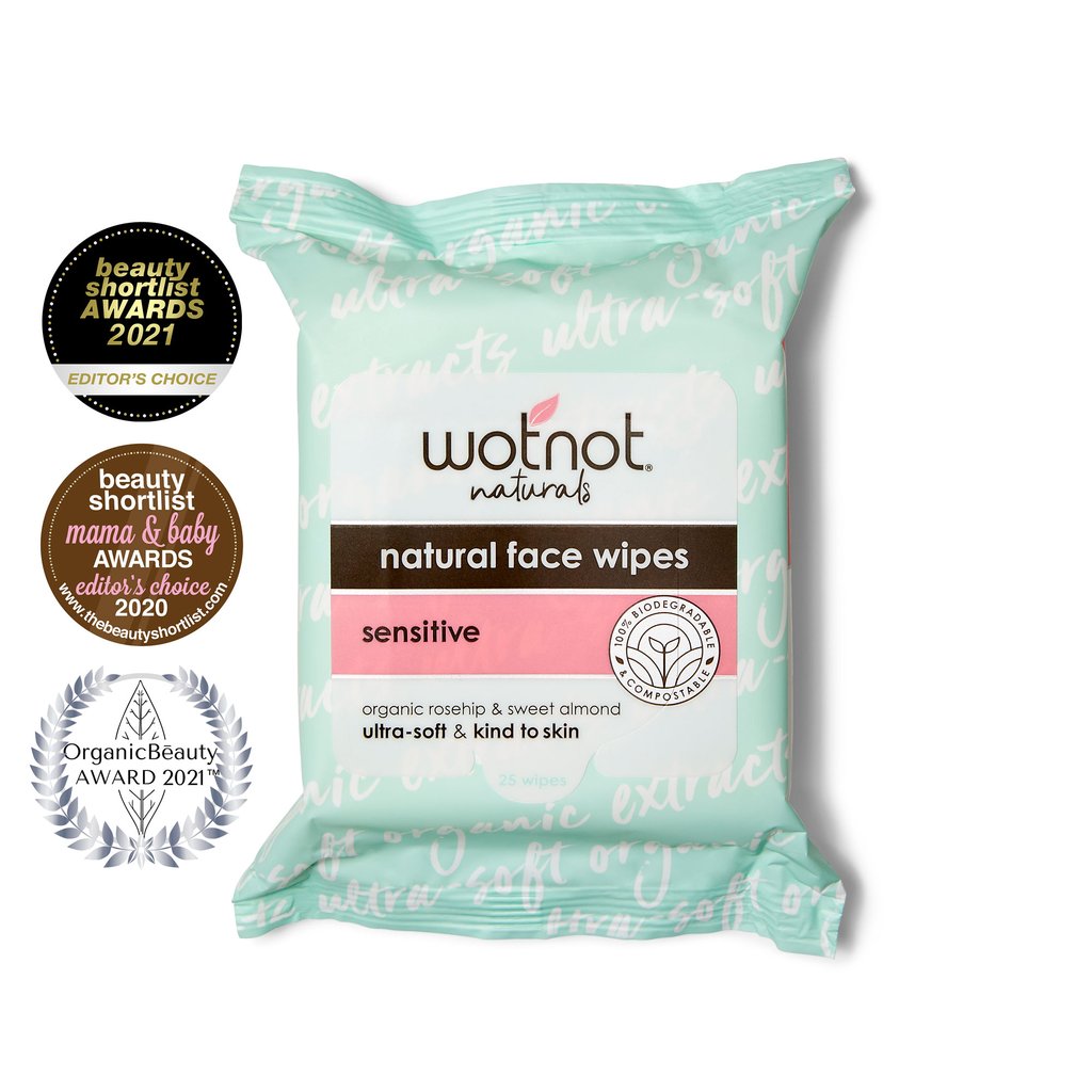 Wotnot Sensitive Facial Wipes All Skin Types 25pk