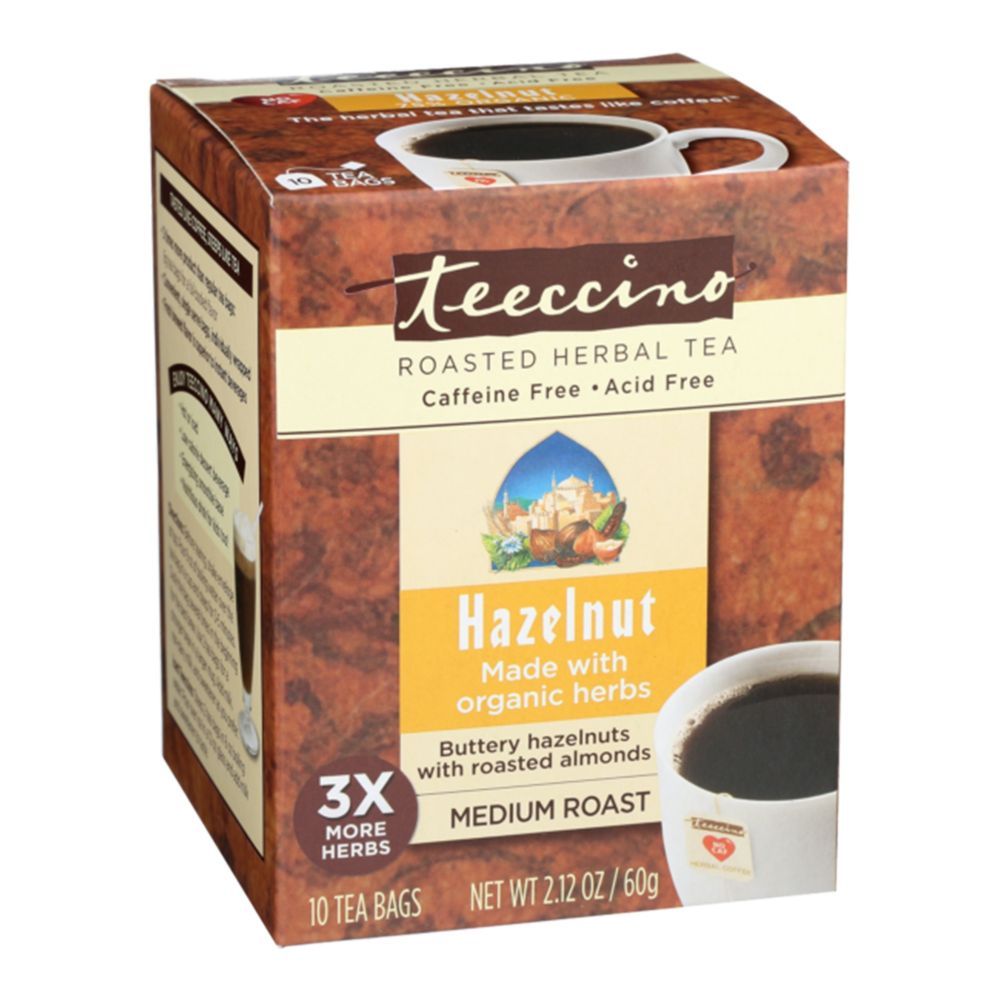 Teeccino Herbal Coffee Hazelnut x 10 Tea Bag