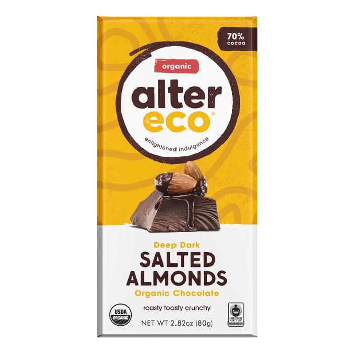 Chocolate  Dark Salted Almonds 80g