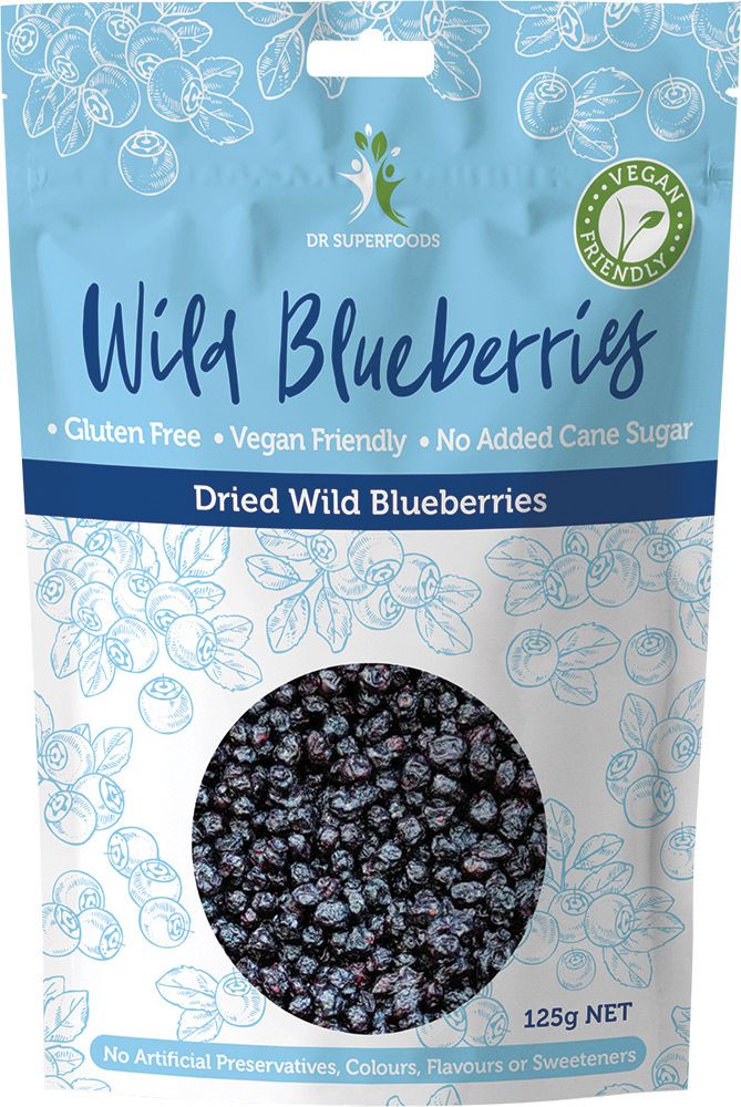 Dr Superfoods Dried Blueberries 125g