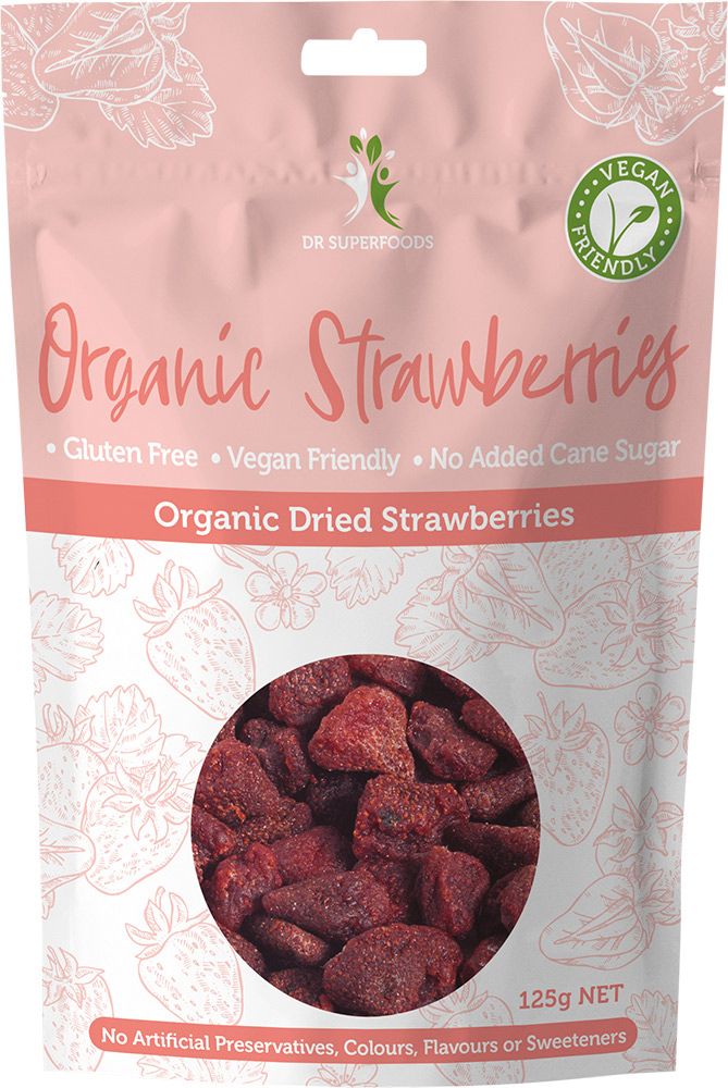 Dr Superfoods Dried Strawberries 125g