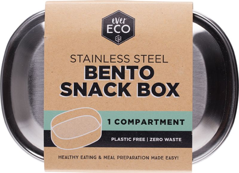 Stainless Steel Bento Snack Box 1 Compartment 580ml