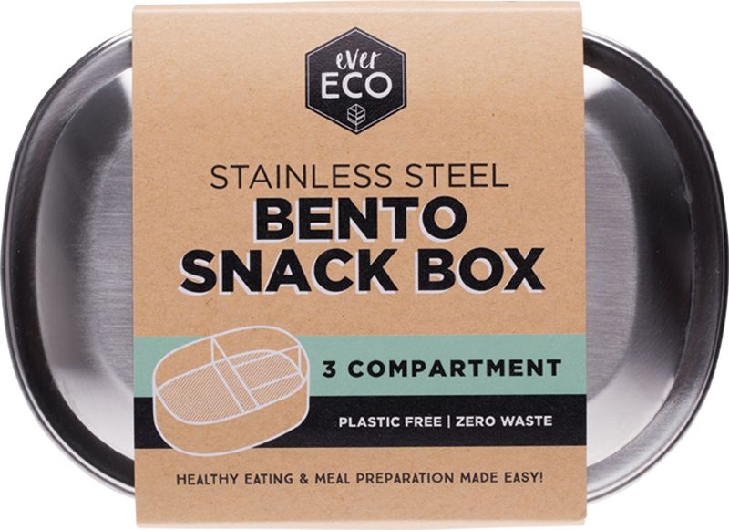 Stainless Steel Bento Snack Box 3 Compartme580ml