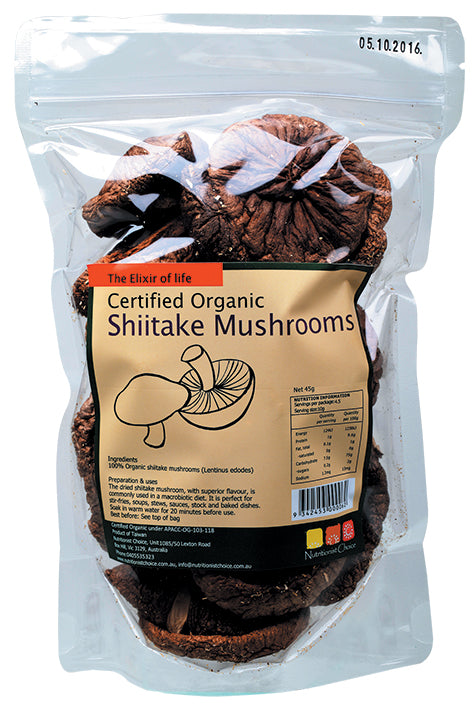 Nutritionist Choice Shiitake Mushrooms 45g