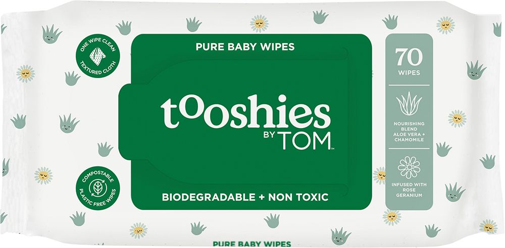 Tooshies By Tom Pure Baby Wipes 70