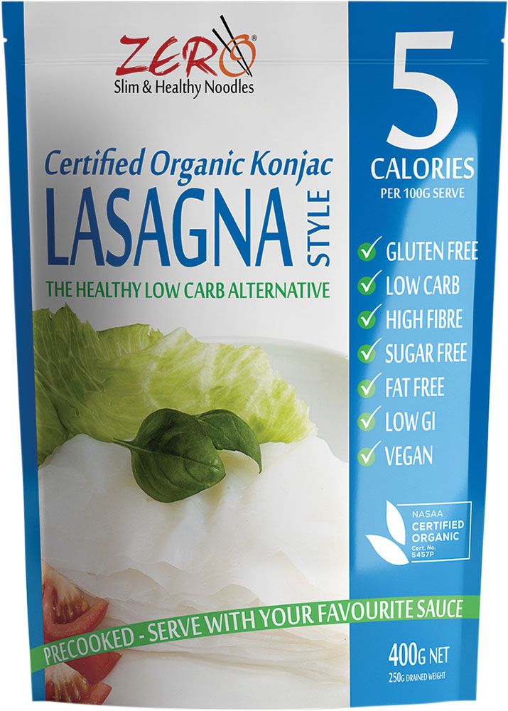 Zero Slim Healthy Konjac Lasagna Style 400g