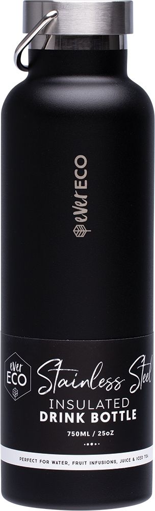 Stainless Steel Bottle Insulated Onyx 750ml