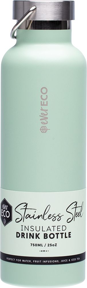 Stainless Steel Bottle Insulated Sage 750ml