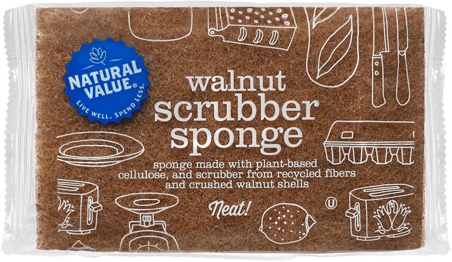 Walnut Scrubber Sponge 1