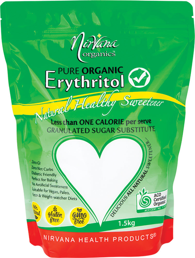 Nirvana Organics Erythritol Pure 1.5Kg