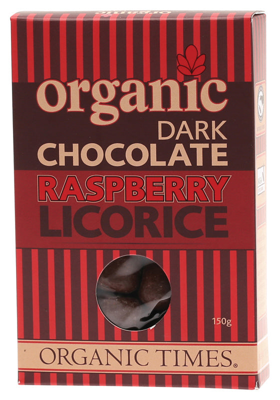 Dark Chocolate Raspberry Licorice 150g