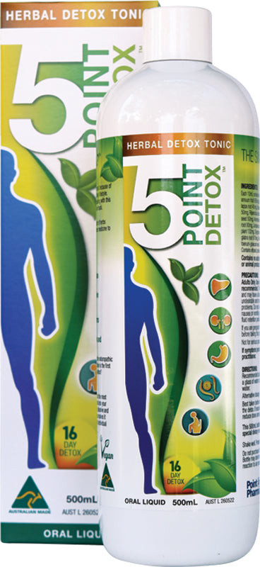 Point Pharma 5 Point Detox Herbal Tonic 500ml