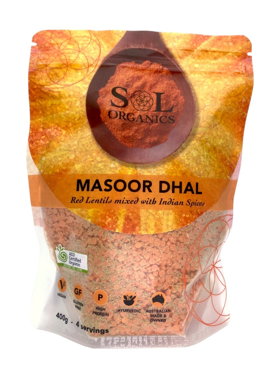 Sol Organics Spiced Dhal 400g