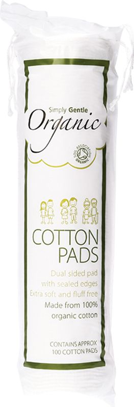 Simply Gentle Organic Cotton Pads 100