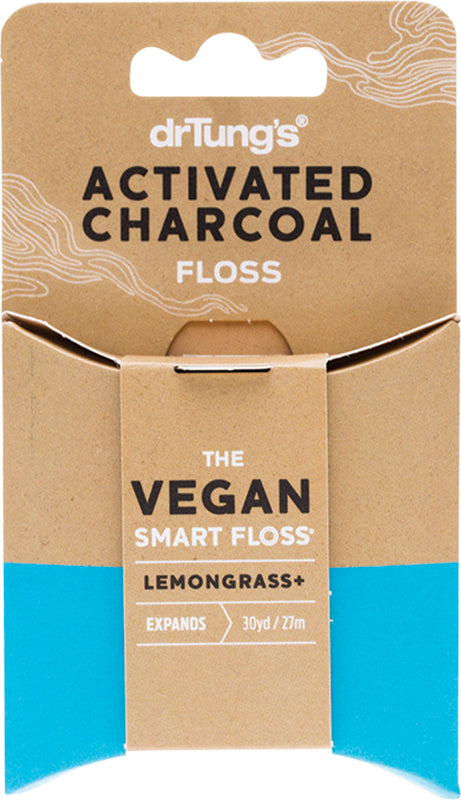 Dr Tung's Smart Dental Floss Activated Charcoal & Lemongrass 27m