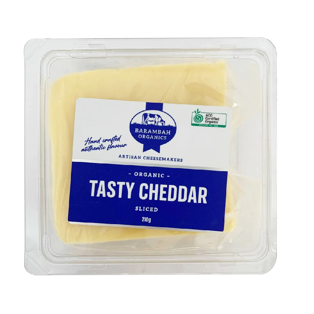 Barambah Tasty Cheddar Sliced 210g