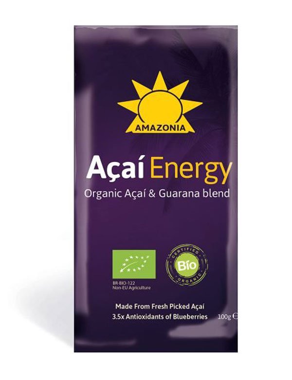 Acai Energy Organic Acai & Guarana Blend 4x100g