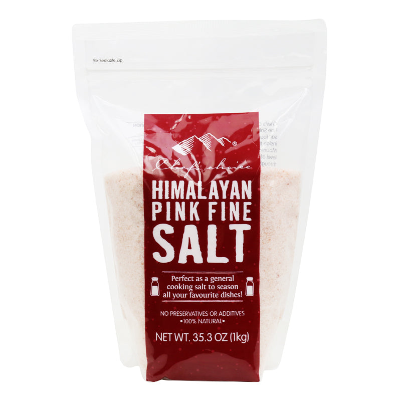 Pink Fine Salt Standing Pouch – Himalayan Salt – 1Kg