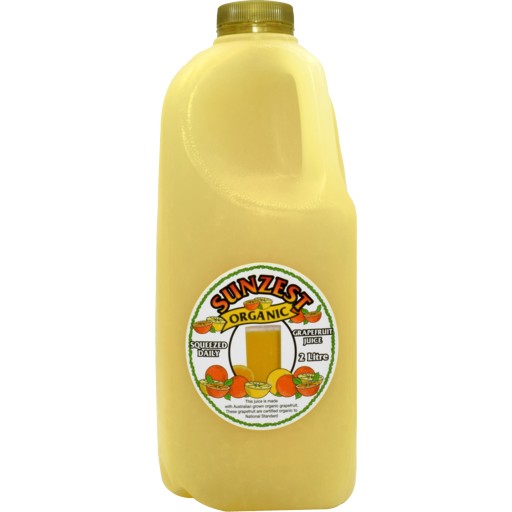 Sunzest Organic Grapefruit Juice 2L