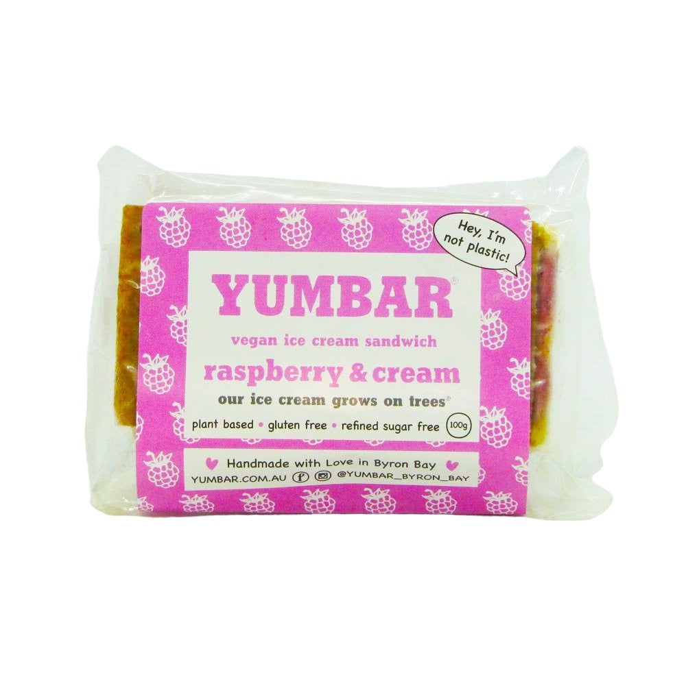 Yumbar Raspberry Ice Cream 100g