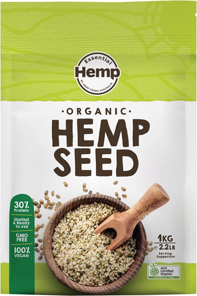 Essential Hemp Hulled Hemp Seeds 1Kg