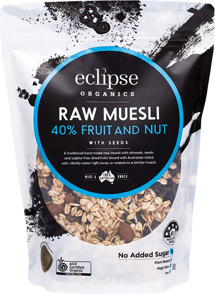 Raw Muesli 40% Fruit and Nut 500g