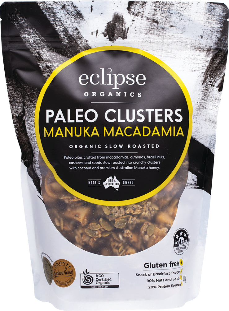 Paleo Clusters Manuka Macadamia 450g