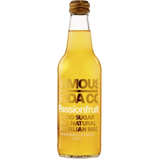 Famous Soda Soda Passionfruit 330ml