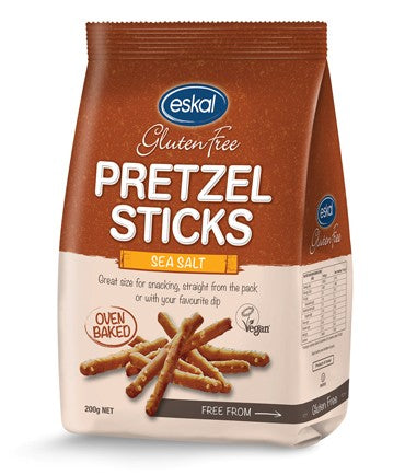 Gluten Free Pretzel Stick Sea Salt 200g