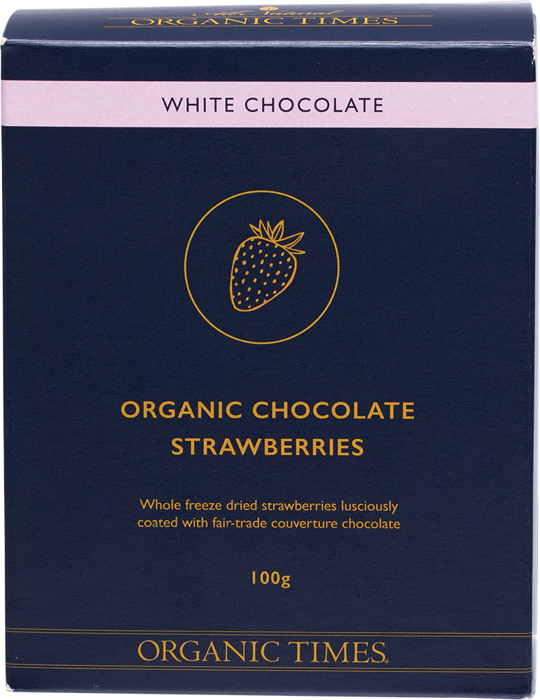 White Chocolate Strawberries 100g