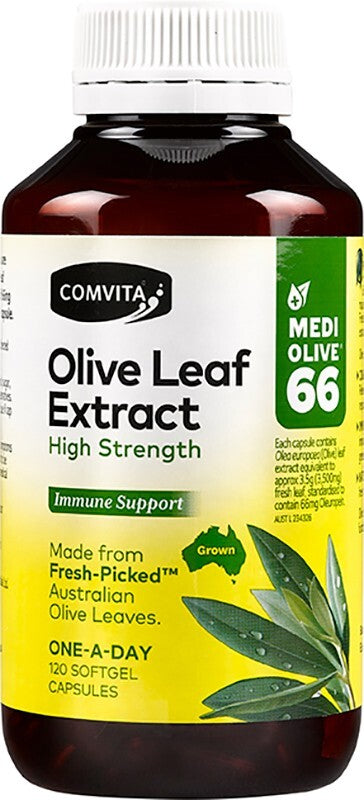 Olive Leaf Extract Capsules (Medi Olive 66) 120