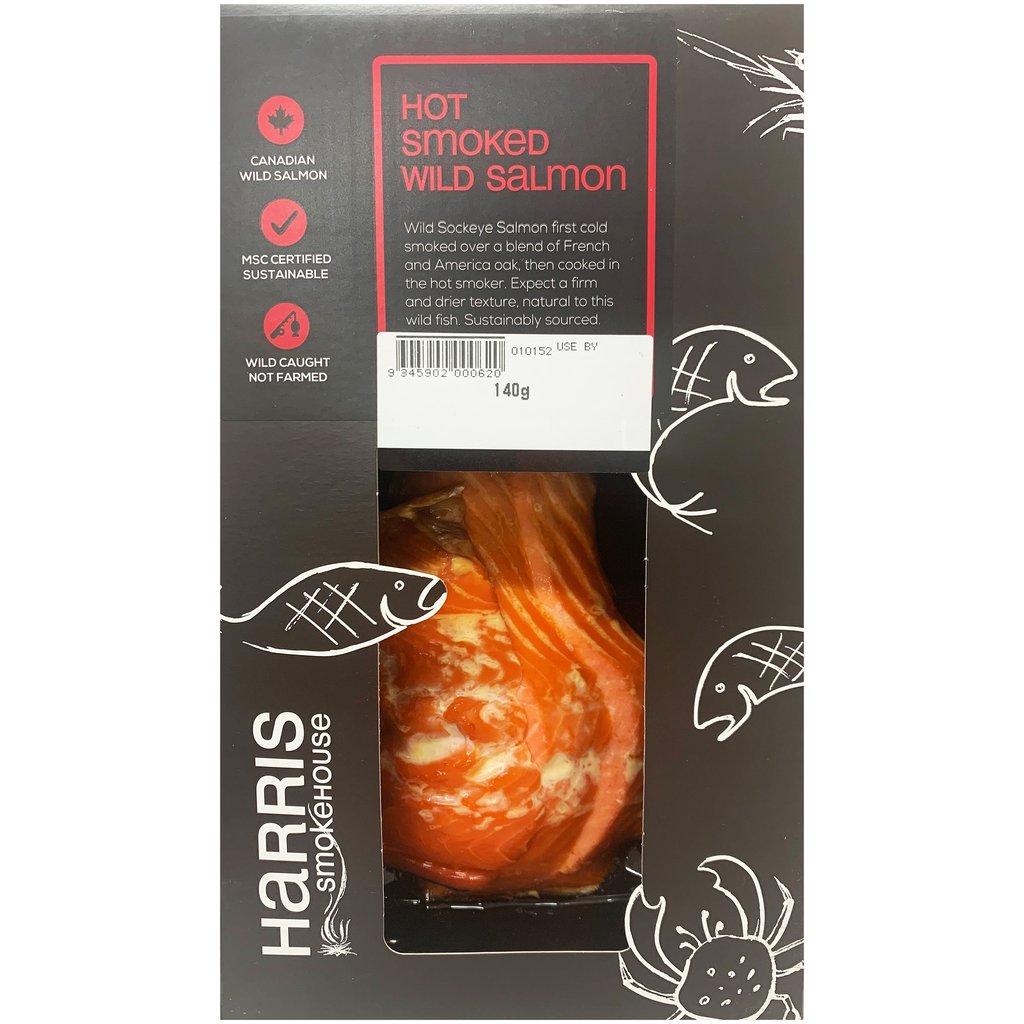 Hot Smoked Wild Salmon 140g