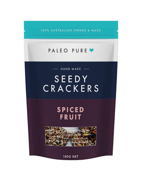 Paleo Pure Seedy Cracker Spice Fruit 140g