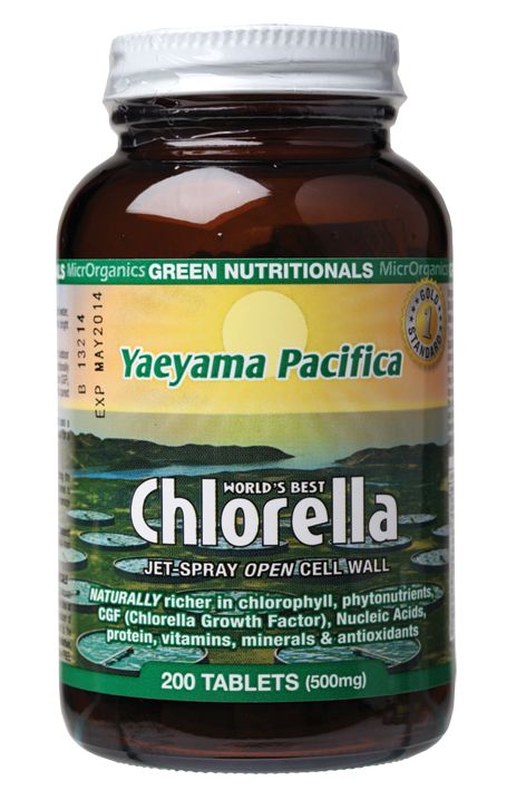 Green Nutritionals Pacifica Chlorella Tablets (500mg) 200