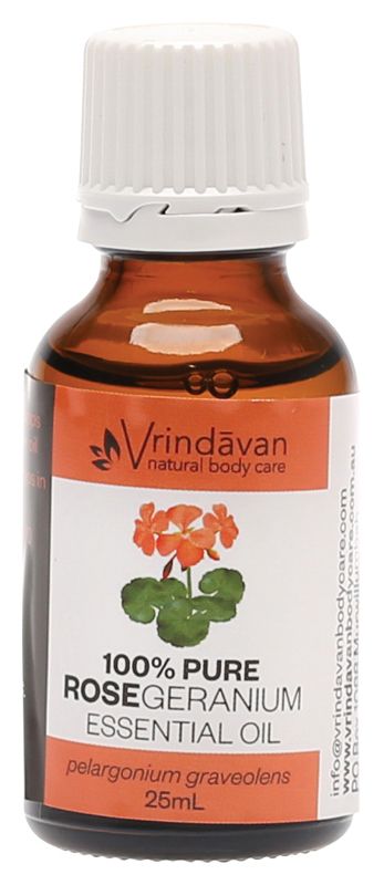 Vrindavan Oil (100%) Rose Geranium 25ml