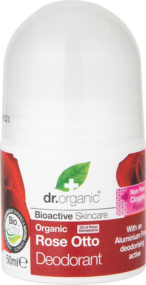 Dr Organic RollOn Deodorant Rose Otto 50ml