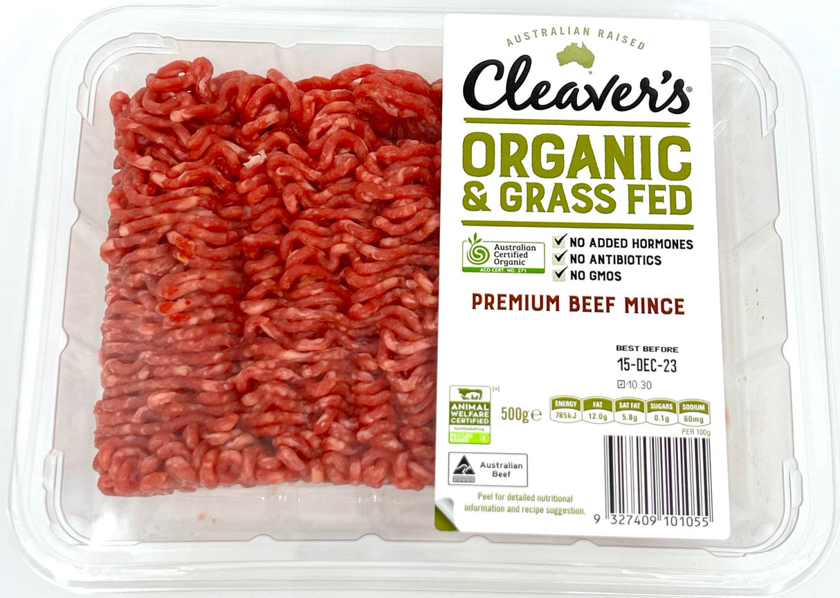 Cleavers Organic Meat Premium Mince 500g